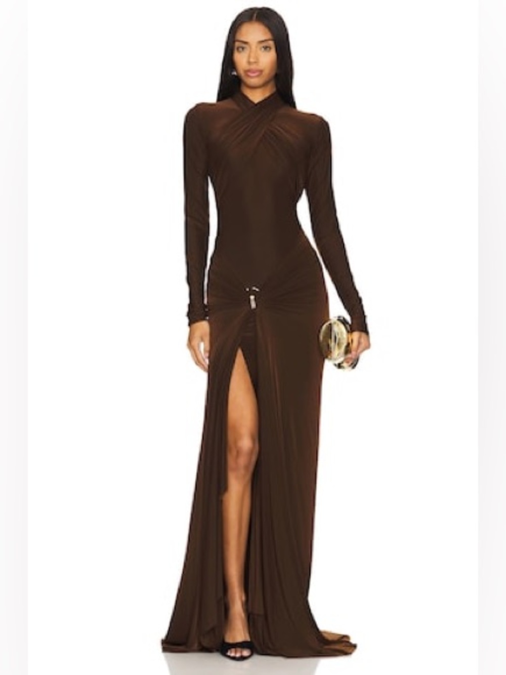Deme by Gabriella June Gown in Chocolate Brown